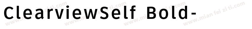 ClearviewSelf Bold字体转换